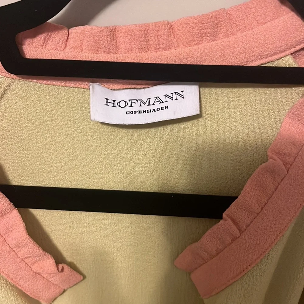 Hofmann copenhagen intermix size 36 tiered ruffle dress Neapolitan ice cream - Picture 2 of 3